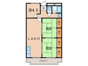 第３森本マンションの物件間取画像